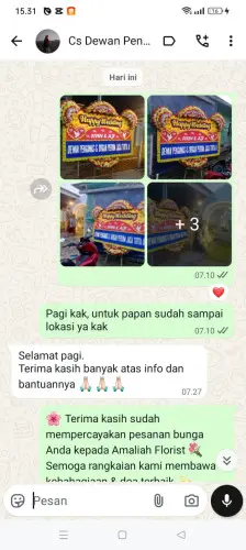 Testimonial Papan Bunga Pernikahan batubantar