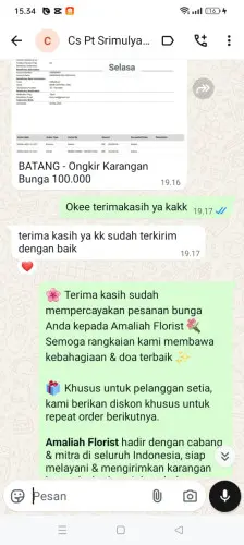 Testimonial Papan Bunga batubantar