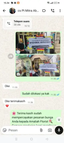 Testimonial Papan Bunga batubantar