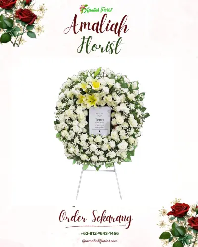 Krans Bunga Duka Cita batubantar